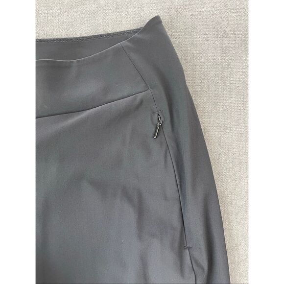 Athleta Cosmic‎ Wide Leg Pants Womens 8 Black Stretch Athletic Yoga Athleisure - Picture 3 of 13